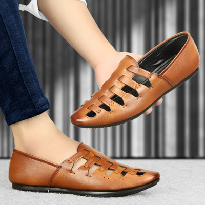 Empeno Men Sandals(Tan , 7)