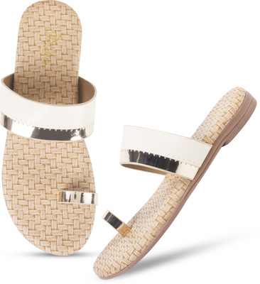 Padchin Women Flats(Off White , 6)