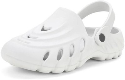 ENTRY Men Clogs(White , 6)