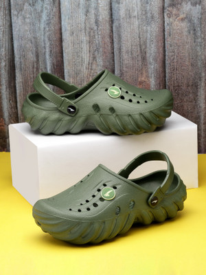 asian Men Clogs(Olive , 10)