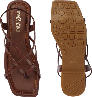 Bambam Women Flats(Brown , 6)