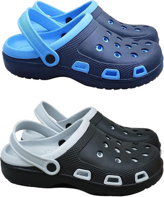 FASH N FOOT Men Clogs(Grey , 9)
