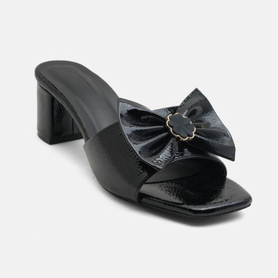 Stepee Women Heels(Black , 6)