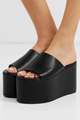 UUNDA Fashion Women Wedges(Black , 2)