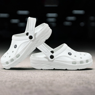 FLIPJONES Men Clogs(White , 9)