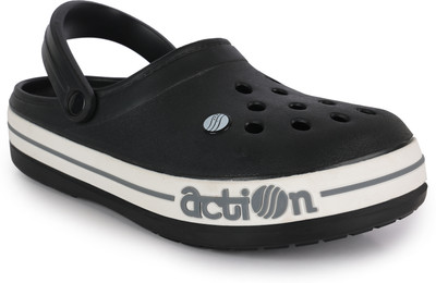 Action Plus ONTC-04 Men Clogs(Black, Grey , 7)
