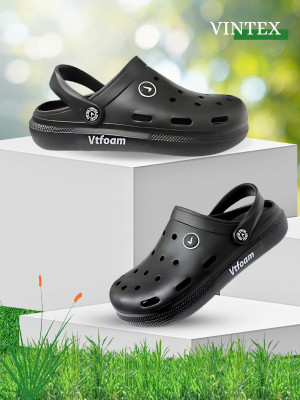 Vintex Men Clogs(Black , 8)