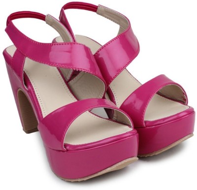 MONAQI Women Heels(Pink , 5)