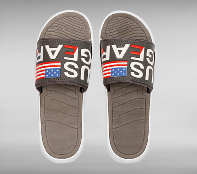 Orvax Men Slides(Grey , 8)