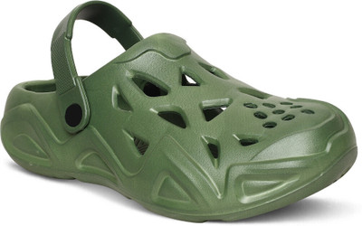 QARADON Men Clogs(Green , 8)