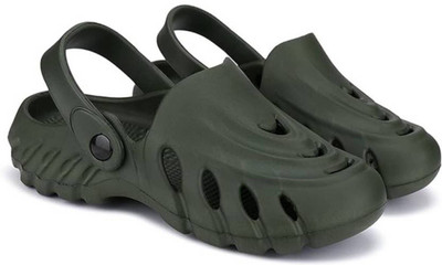 Men Olive Clogs