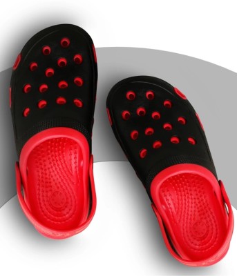 eastern club Men Clogs(Red, Black , 8)