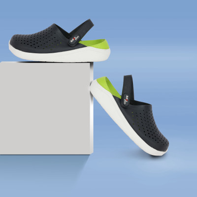 Action Plus ONTC-03 Men Clogs(Grey, Green , 9)