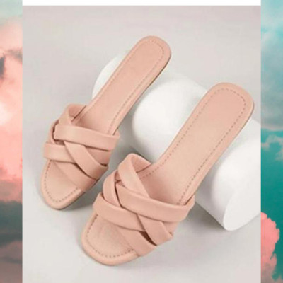 raj-rajeshwari collection Women Slides(Pink , 7)