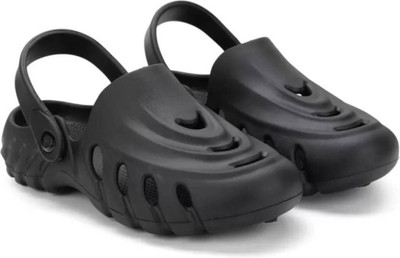Men Black Clogs