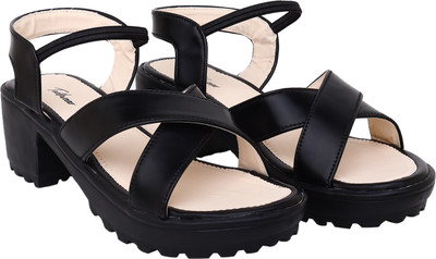 Todhwear Women Heels(Black , 5)