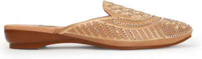 FLYING&SAM Women Flats(Beige , 8)