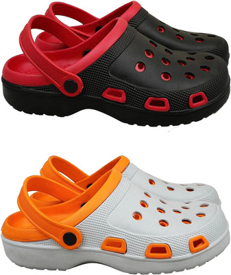 peraglow Men Clogs(Orange , 8)