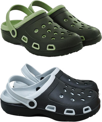 FASH N FOOT Men Clogs(Grey , 8)