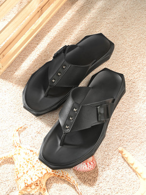 BIZORA Men Sandals(Black , 11)