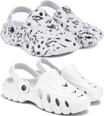 Kapani Fashion Men Flipflops, Slipper, Slides, Sandal, Clogs-Combo Pack of 2 (White, White , 7) Men Sandals(White, White , 7)