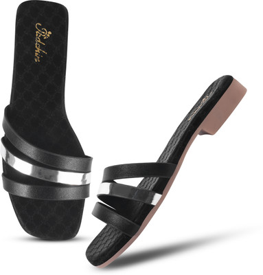 Padchin Women Flats(Black , 5)