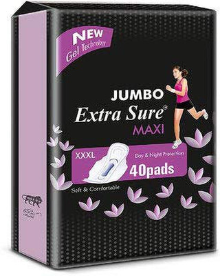 Extra Sure 320 MM Maxi XXL 40 Pads Sanitary Pad(Pack of 40)