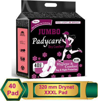 Padycare Rash Free Dry Sanitary Pad Heavy Flow XXXL Pack Of N5 Sanitary Pad(Pack of 40)