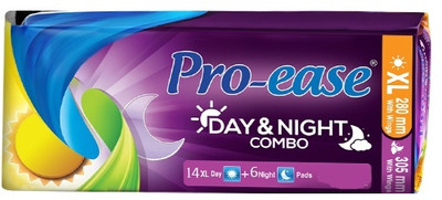 Pro-ease XL with Extra Night Pads - (14 Day+6 Night) Sanitary Pad