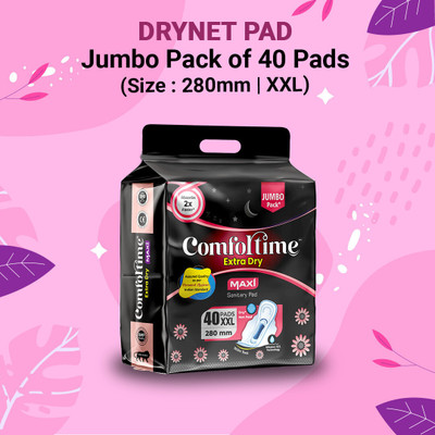 comfortime EXTRA DRY MAXI XXL 40 UNITS Sanitary Pad(Pack of 40)