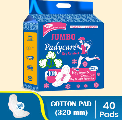 Padycare Jumbo Dry Comfort Sanitary Pad(Pack of 40)