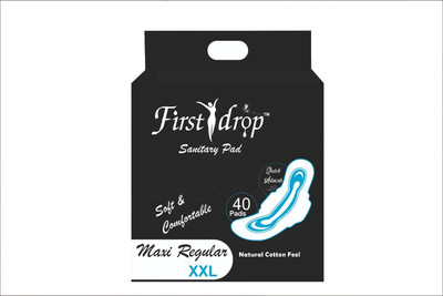 First drop Soft & Rash Free XXL, With 3 Seconds Absorption for Heavy Flow (Pack of 40) Sanitary Pad