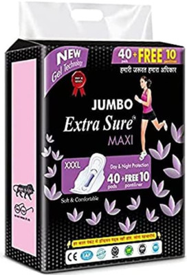 Jumbo Extra Sure Extra sure XXXL Sanitary Pad(Pack of 50)