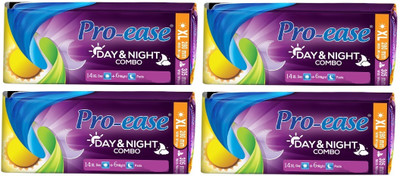 Pro-ease Proease Day & Nights Combo XL 14Days + 6Night Pads Sanitary Pad(Pack of 4)