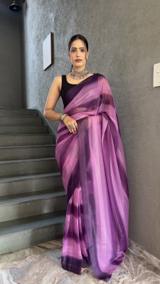 Reeta Fashion Printed Bollywood Georgette Saree(Multicolor)