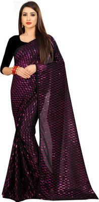 Julee Embellished Bollywood Georgette Saree(Purple)