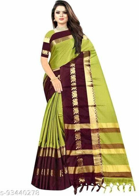 Shruti Bandhani Solid/Plain Bandhani Cotton Blend Saree(Maroon)