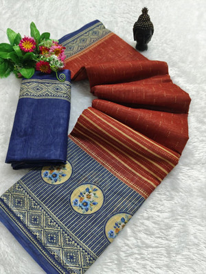 Gajal Woven Kanjivaram Pure Cotton, Cotton Linen Saree(Red)