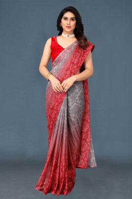 ANOKHI STYLE Digital Print Bollywood Lycra Blend Saree(Red)