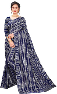 KV Fashion Embellished Bollywood Georgette Saree(Blue)