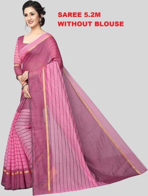 Samai Printed Daily Wear Art Silk Saree(Pink)