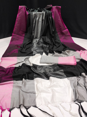 HouseOfCommon Woven Ilkal Cotton Silk Saree(Black)