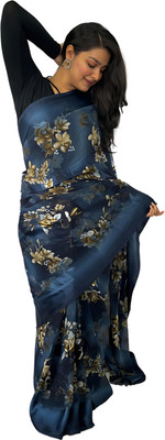 Sita Printed Bollywood Georgette Saree(Dark Blue)