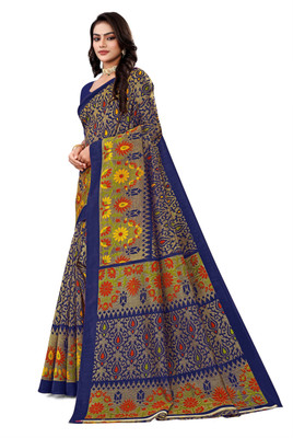 THE PRIVATE LABLE Printed Daily Wear Art Silk Saree(Multicolor)