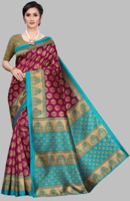 ANIRAV Self Design Bollywood Art Silk Saree(Purple)