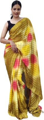 Reeta Fashion Printed Bollywood Georgette Saree(Multicolor)