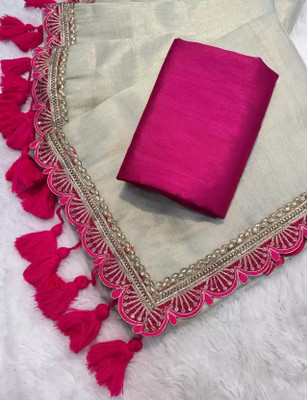 kaushal textiles Self Design Bollywood Georgette Saree(Pink)