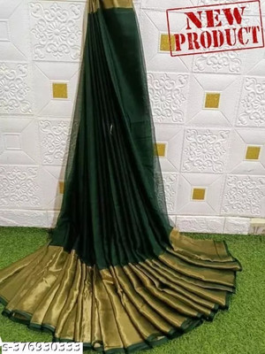 Amavii Self Design Bollywood Chiffon Saree(Green)