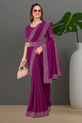 Jay Bajrang Fashion Self Design Assam Silk Chanderi Saree(Maroon)