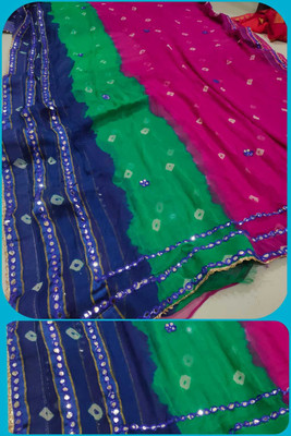 KHATRI AND SONS Embroidered Daily Wear Chiffon Saree(Multicolor)